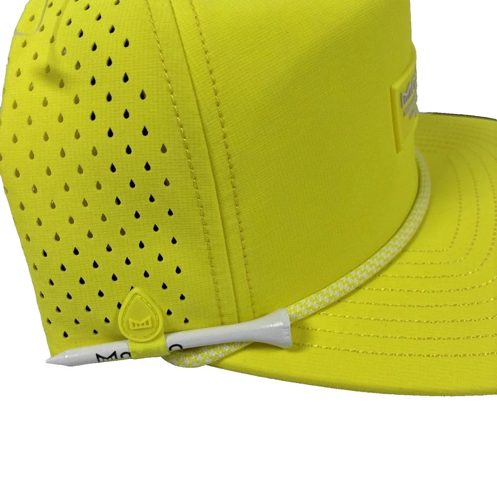 NEW Melin Hydro Coronado Links Golf Performance Snapback Hat Neon Yellow
